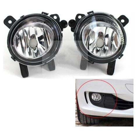 QORVA-Feux antibrouillard pour BMW F30 et F35, grille de pare-chocs avant, feux antibrouillard longue portée 63177315559/63177315560 (1/4)