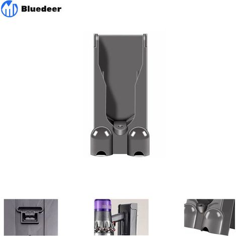 Bluedeer – Support de station de charge mural en plastique ABS – Compatible Dyson V11 et V15 – Installation facile avec vis incluses