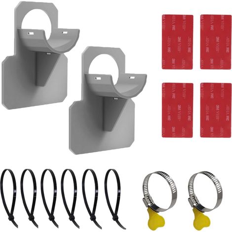 2PCS Support de Tuyau de Piscine,Support de Tuyau d'eau, Empêche Le Tuyau de Tomber, Support de Tuyau de Piscine pour Piscine Hors Sol,pour Tuyaux d'un Diamètre de 26-38mm(gris) (1/5)