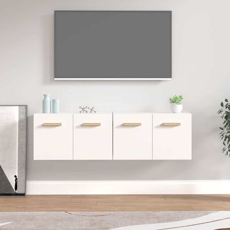 vidaXL Wall Cabinets 2 pcs White 60x36,5x35 cm Engineered Wood (1/5)
