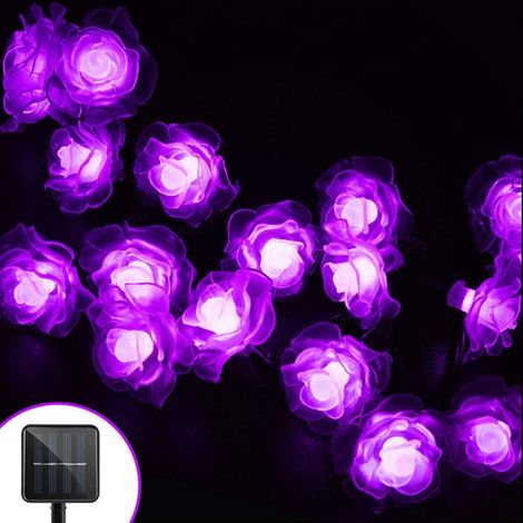 Guirlande Lumineuse Solaire - 20 LED - 15,75 Pieds - Étanche IP65 - 8 Modes - Pour Extérieur Jardin Terrasse Cour (1/5)
