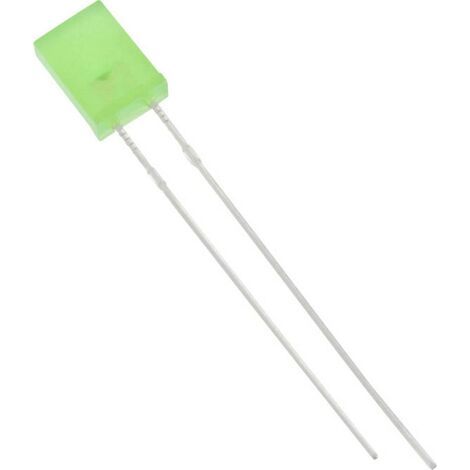 HuiYuan 2504G6D-KPA-P LED vert rectangulaire 2 x 5 mm 15 mcd 180 ° 20 mA X727101 (1/3)