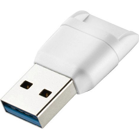 Adaptateur lecteur de cartes mémoire USB 3.0 haute vitesse, blanc (1/5)