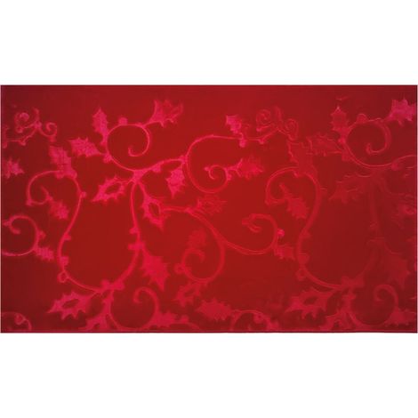 Preziosa Home Tappetto Velluto Scolpito Antiscivolo 50 x 80 Cm Ass. Rosso Verde Grigio 1 Pz