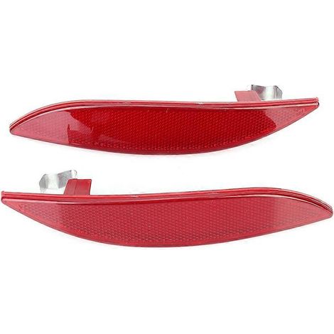 2pcs Feux de Recul / Réflecteur de Pare-chocs Compatible Renault Mégane III MK3 2008-2013, Pièce 265650004R, Remplacement Optique Arrière (1/4)