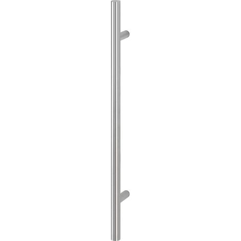 HOPPE Stangengriff E5011 - 800/560mm, Edelstahl matt, Ausführung: gerade, Stossgriff für Haustür