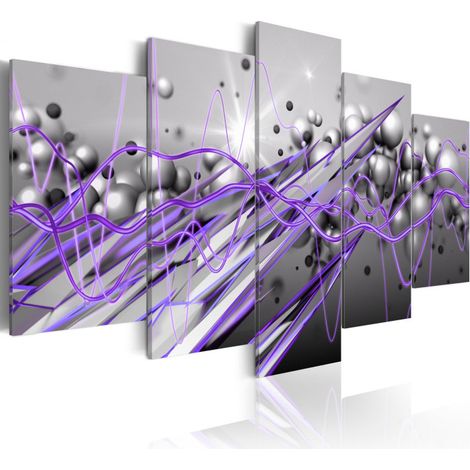 Tableau Imprimé "Purple Strike" 100 x 200 cm (1/2)