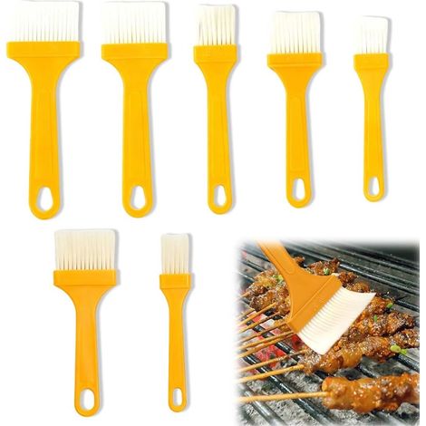 7 Pcs Pinceau Cuisine, Silicone Pinceau, Cuisine En Silicone, Pinceaux De Barbecue, Pinceau À Pâtisserie, Pour Barbecue, Gâteaux, Cuisson, Baking Cooking, Badigeonner Huile (1/5)