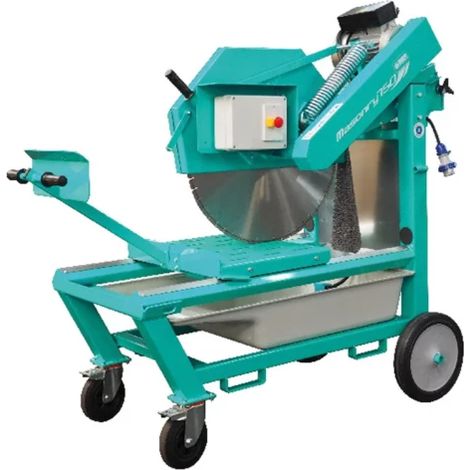 Imer – Scie à matériaux à tête pendulaire pour parpaings isolants et briques creuses – Puissance 2.2 kW – Longueur de coupe 500 mm – Hauteur maxi 300 mm