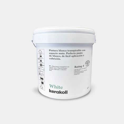 KERAKOLL 75442 WHITE Pintura Blanca 4 l - ref: K75442