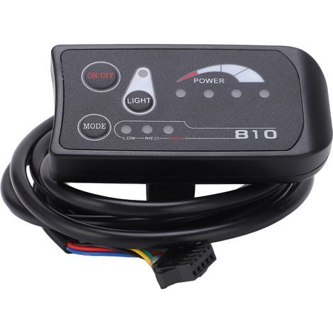 Écran de Vélo Électrique S810 36V/48V - Moniteur LCD avec Connecteur 5 Broches