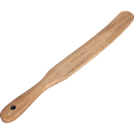 Spatule en Teck pour Cuisine - Pelle à Frire en Bois 28x3cm - Ustensile de Cuisine Durable