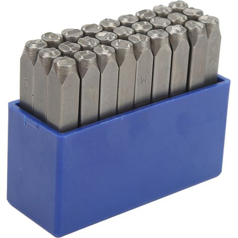 Jeu de 27 Poinçons en Acier au Carbone pour Gravure sur Métal, Bijoux et Cuir - Taille 5mm (1/5)