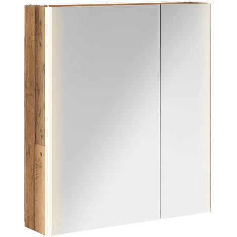 Maison Exclusive - Mobiletto per specchio da bagno Legno vecchio