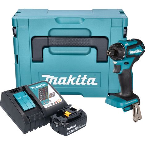 Makita DDF 083 RM1J Trapano avvitatore a batteria 18 V 40 Nm 1/4'' brushless + 1x batteria ricaricabile 4,0 Ah + caricabatterie + Makpac
