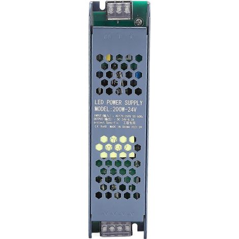 Alimentation à découpage pour LED, transformateur magnétique, noir, bande longue, 200 W, 175–250 V CA