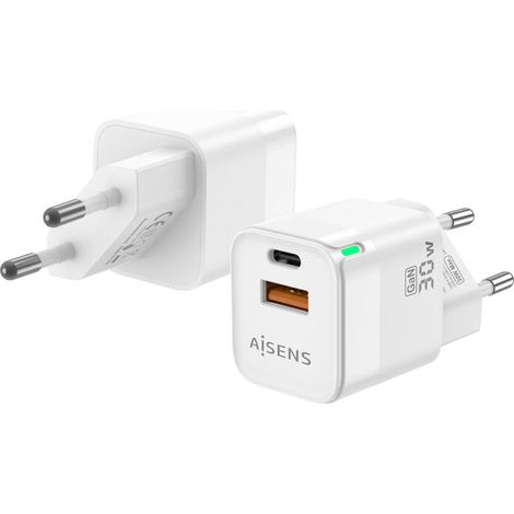 Cargador de Pared Aisens ASCH-30W2P004-W Blanco 30 W (1 unidad) (1/4)