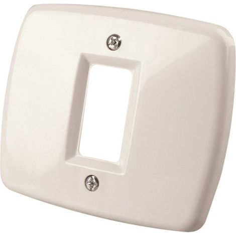 PLACCA AUTOPORTANTE IN TECNOPOLIMERO A 1 FORO PER SCATOLE TONDE D 60MM IMQ