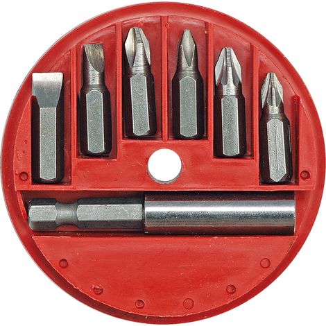 Magnetischer Bithalter mit 7 Schrauberbits