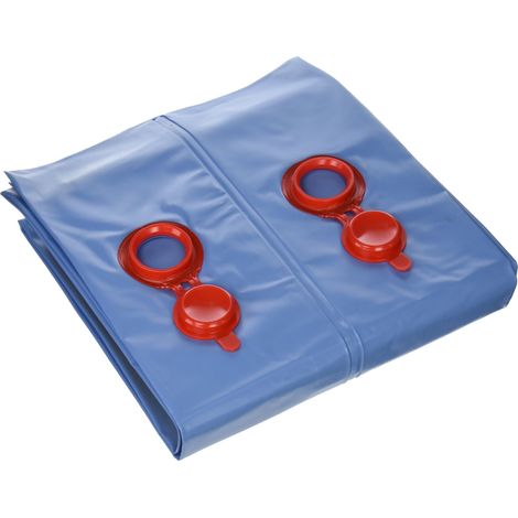 Lot de 12 Poids de Couverture de Piscine, 2,4 m Double Chambre, Bleu, Calibre 16