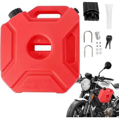 Offroad Réservoir d'huile pour moto - Réservoir d'huile de 5 l - Réservoir pour liquides de moteur pour conducteurs et amateurs de motos, scooters, voitures ainsi que pour les voyageurs de longue (1/5)