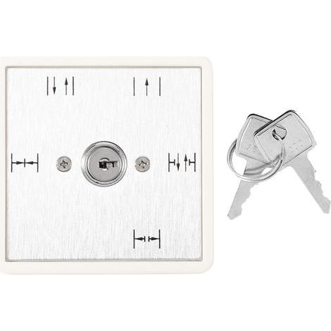Interrupteur à clé à 5 positions Fonctionnement automatique de la porte coulissante Sélection de la fonction OnOff (1/5)