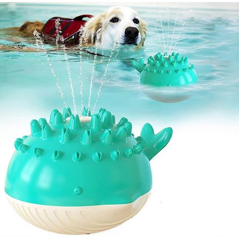 Jouets aquatiques pour chiens, jouets à mâcher électriques à jet d'eau pour l'été, jouets de piscine, jouets flottants, jeux interactifs de récupération de balle. (1/5)