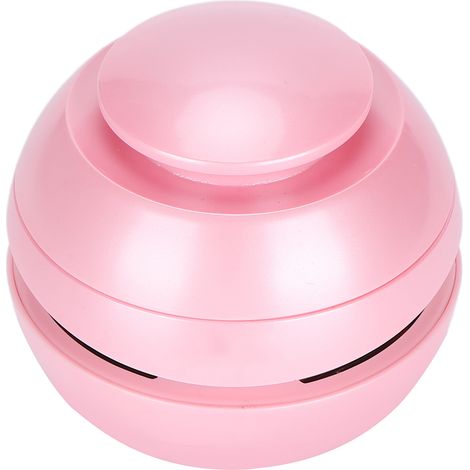 Aspirateur de bureau portable pour la maison et le bureau, balai à miettes et poussière (rose) (1/5)