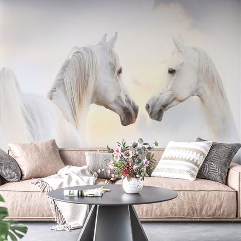 Papier peint panoramique - Chevaux - 130 cm x 86 cm (1/4)
