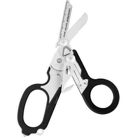 Leatherman LTM-832167 Raptor® Rescue. Tijera plegable de acero inoxidable 420HC, con varias funciones. Color Negro. PARA RESCATE Y SEGURIDAD / Funda utilitaria y garantía. (1/5)
