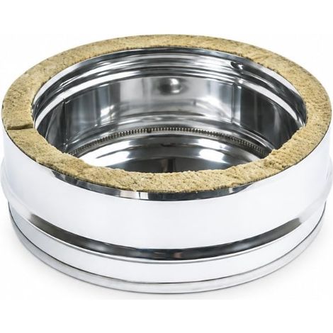MAKA Tappo Cieco Canna Fumaria Doppia Parete Inox Ø 80 mm (esterno 100) (1/5)