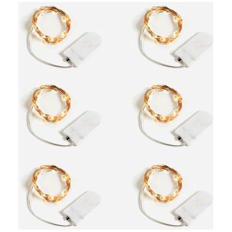 Guirlande Lumineuse à Pile 2m Fil Cuivre Lumineux 20 Mini Led pour Intérieur Micro Guilande Lumière Chambre Miroir Petite Lumineo Filament Sapin Miniature Lumières de Noël Décoration (1/5)