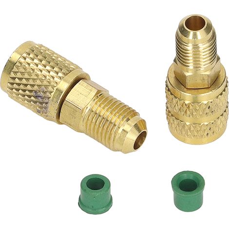 Adaptateur de réfrigérant R22 M1/4SAE x F5/16SAE R410 M5/16SAE x F1/4SAE Adaptateur pivotant en cuivre