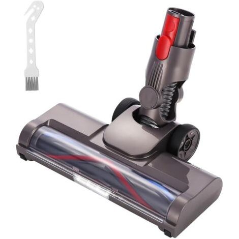 Brosse Compatible avec Dyson V7 V8 V10 V11 V15, Tête de Brosse Rechangeable Acessoire à Entraînement Direct avec 4 Lumières LED pour Sols Durs et Moquettes (1/5)