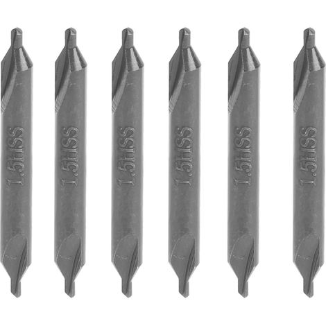 10 forets de centrage HSS type A pour filières en acier inoxydable, 1,5 mm (1/5)