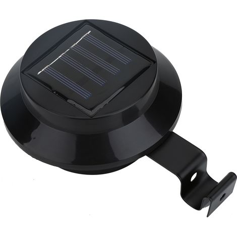 Lampe Solaire Led - Panneau Photovoltaïque Imperméable - Éclairage Extérieur Jardin Clôture Mur - Noir - 1 Pièce (1/5)
