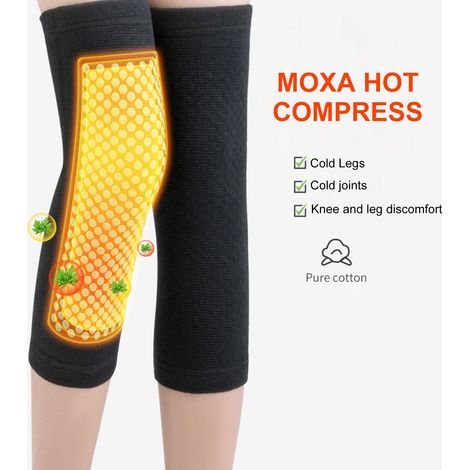 2 pièces genouillère de soutien manchon de compression attelle bande de compression conception respirante pour la course à pied basket-ball baseball randonnée activités sportives (1/5)