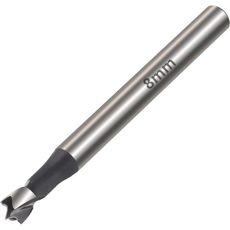 Mèche Forstner de 8 mm, multi-dents en acier à haute teneur en carbone avec tige ronde, foret perforé pour bois, bois massif, MDF, plastique, panneaux de particules, contreplaqué (1/5)