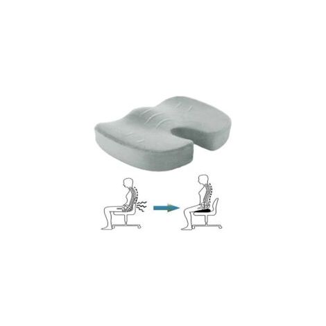 Steißbeinkissen, Gel-Memory-Schaum-Kissen, orthopädisches Kissen mit Gelschicht, lindert Steißbeinschmerzen und Ischias, geeignet für Bürostühle und Rollstühle - Crezuo (1/3)