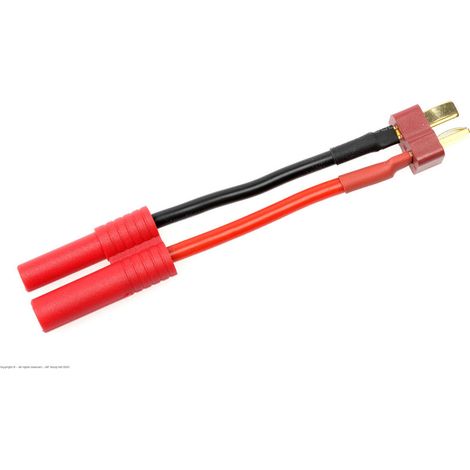 Revtec - Power Adapter Lead - Deans Socket 4mm Gold Connector - 14AWG Silicone Wire - 1 pc