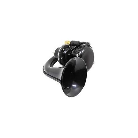 Crezuo 12V/24V Elektrische pneumatische Schneckenhupe, 120 dB, für Lieferwagen