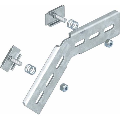 OBO Bettermann Angle de montage 45° pour chemin de câbles grillagés C 178x103 acier galvanisé à chaud, 6017320 (1/2)