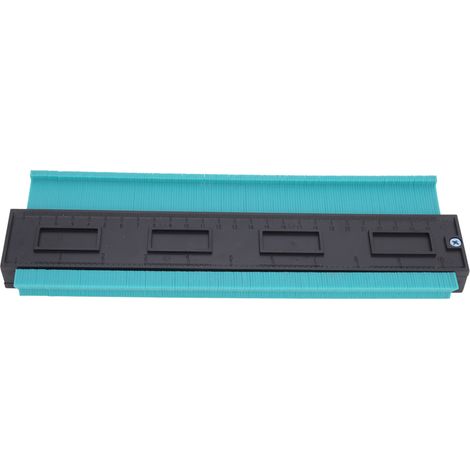 [Contour Gauge] [Mesureur de Contour Multifonction] [ABS Plastic] [Serti Vert, 28cm] Règle pour Profils Irréguliers, Outil de Mesure Menuiserie (1/5)