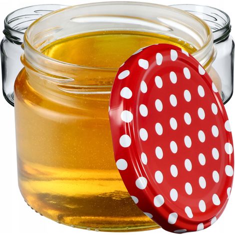 KADAX Einmachgläser mit Schraubdeckel, Marmeladengläser 330ml, Vorratsgläser für Marmeladen, Konfitü (1/5)