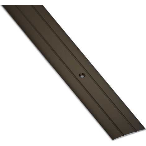 13er Pack - Übergangsprofil Cross 1000 x 37 x 2,5 mm gelocht aus Aluminium bronze eloxiert