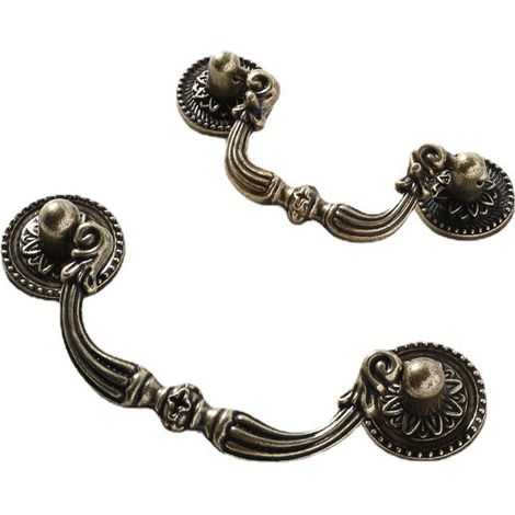 Meubles classiques européens rétro, de style ancien, en bronze antique et brun rougeâtre : armoires de cuisine, meubles à chaussures, tiroirs, etc.