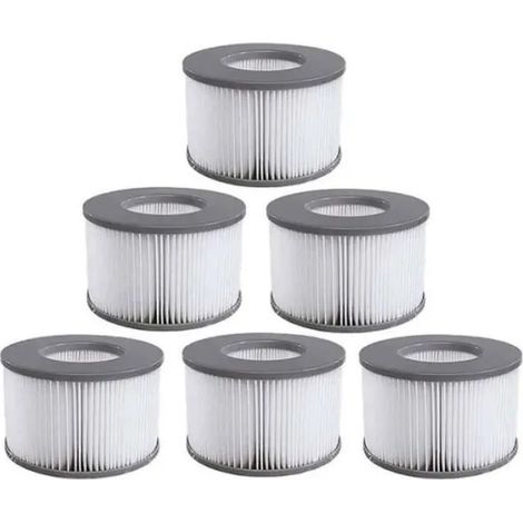 Lot de 6 Cartouches filtrantes pour Spa gonflables MSPA