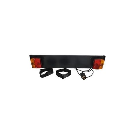 Plaque de signalisation porte-vélos avec feux – Fixation rapide – Conforme route