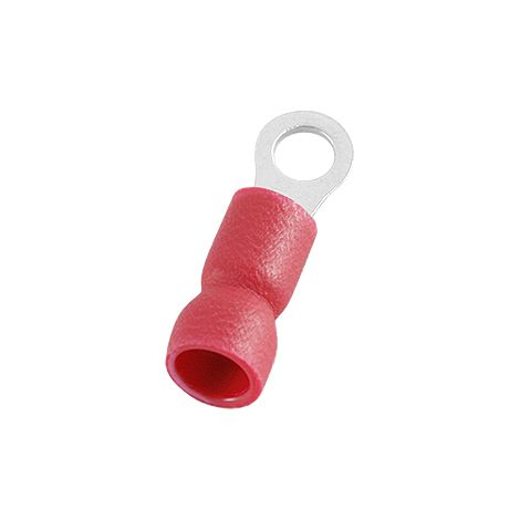 Cosses à œillet RS PRO, Isolé, Rouge, 1.5mm², 4.3mm, 6.6mm