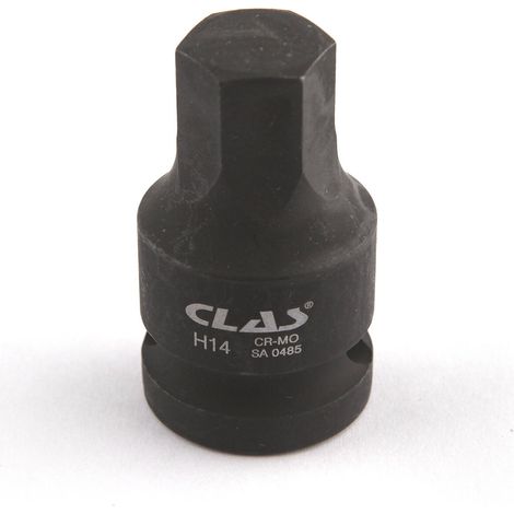Douille choc écrou moyeu VAG héxagonale 14mm L.43mm 1/2" Cr-Mo - SA 0485 - CLAS Equipements